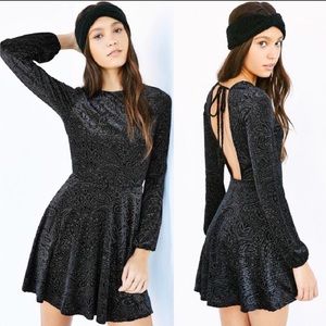 Black Velvet Dress from Urban Outfitters